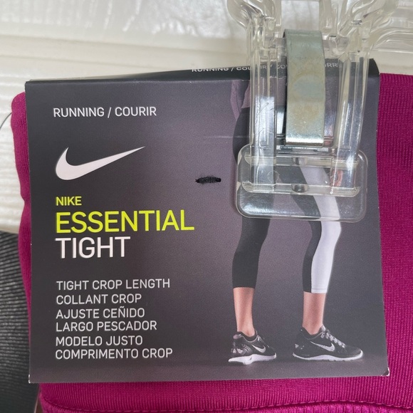 Nike magenta pink essential tight crop length leggings | L - Picture 8 of 10
